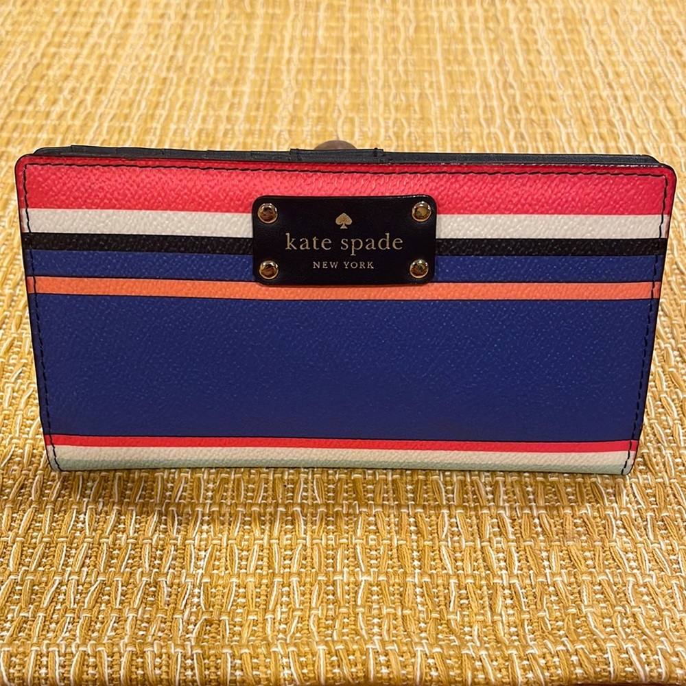 KATE SPADE New York Grove Street Dune Stripe Wallet